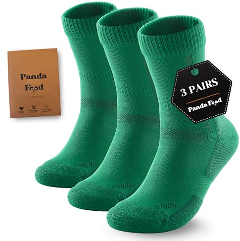 PANDA FOOD Premium Bamboo Outdoor Walking Socks | Anti-Blister Warm and Breathable Socks for Work or Hiking | Unisex Men and Women | 3 or 6 Pack UK