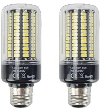 IOEDHW 2/10er-Pack E27-LED-Mais-Glühbirne, 15 W E27-Schraubbirnen, superhelle 1500 Lumen, 100–120 Watt, 150 W äquivalente Beleuchtungslampen, Haushalts-Energiesparlampe, LED-Maislampe