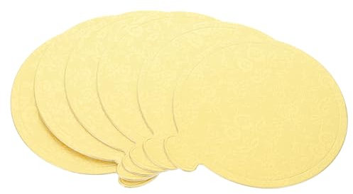 OKUMEYR 100stücke Goldene Pappteller Für Kuchen Und Desserts Runde Mousse-bodenplatten Für Geburtstagsfeiern Und Hochzeiten Leicht Und Tragbar Für Feiern Und