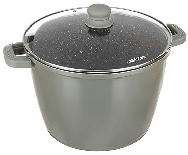 KASANOVA Pentola alta 10,5 L antiaderente I Giganti con coperchio 28 cm, per tutti i piani cottura