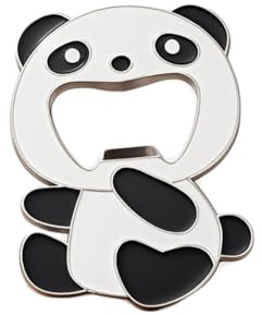 ARFUKA Décapsuleur magnétique pour réfrigérateur - Design panda - Mini décapsuleur de bière et de soda en alliage de zinc - Pièce de décoration pour la cuisine et accessoires pratiques pour la maison