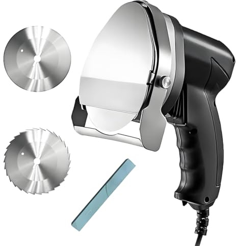Kebab Cutter Slicer 80W Portable Electric, Professional Electric Cutting Knife, For Doner Kebab and Gyros, 0-8mm Adjustable Thickness,for Restaurant Home Outdoor Wired