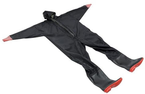 KOMBIUDA Angel Wathose aus PVC und Strickstoff Leichte und Faltbare Watbekleidung für Damen und Herren zum Angeln und Waten Am Wasser