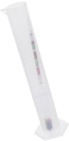 NUOBESTY Set Idrometro Alcolometro per Vino e Corn Whiskey in Vetro Riutilizzabile Resistente Rottura Scala per Misurare Contenuto Zucchero per Home Brew