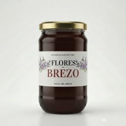 Miel de Brezo 1Kg - Miel artesana del Bierzo 100% natural. Recolectada de forma artesana y tradicional. Ideal para infusiones, postres y tostadas.