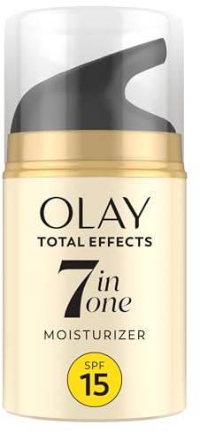 OLAY Total Effects 7-in-1 Anti-Aging Face Moisturizer with SPF 15, Fragrance-Free 1.7 oz