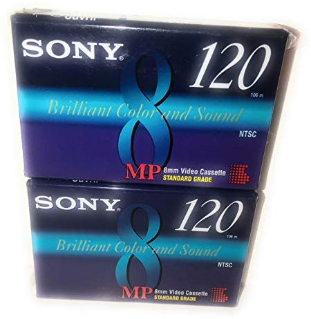 Sony MP Lot de 2 cassettes vidéo standard 8 mm 120 min