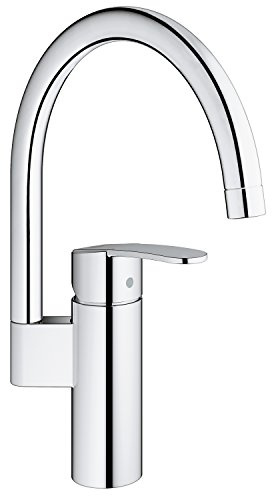 GROHE 30221002 Eurostyle Cosmopolitan Mitigeur de Cuisine À Levier Unique, Argent