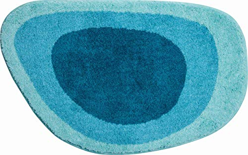 Grund Badteppich 100% Polyacryl, ultra soft, rutschfest, ÖKO-TEX-zertifiziert, 5 Jahre Garantie, LAKE, Badematte 70x105 cm, türkis