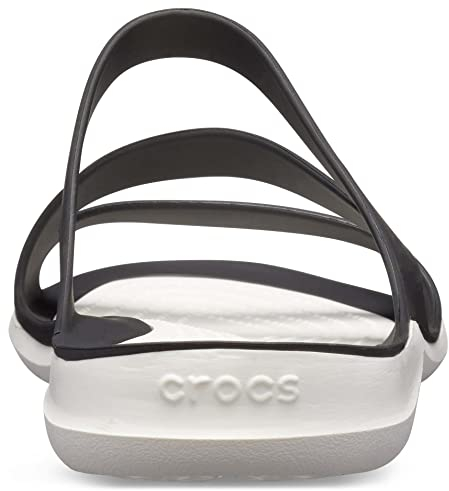 Crocs Swiftwater Sandal W, Sandali Donna, Black White, 39/40 EU