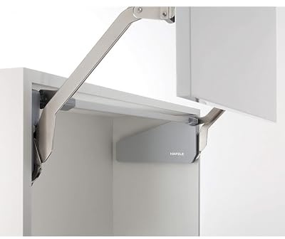 Gedotec Hochklappscharnier von Häfele - 1 Set Klappenbeschlag FREE UP für einteilige Klappen aus Holz | Korpushöhe 380-500 mm | Klappengewicht: 3-7 kg | geeignet für nobilia Ersatzteile