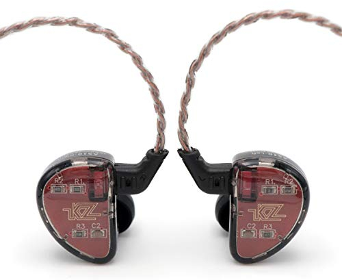 Linsoul KZ AS10 HiFi Stéréo 5 Équilibré Armature Pilote Moniteur Écouteurs dans L'oreille Casque Casque Écouteurs (sans Micro, Noir)