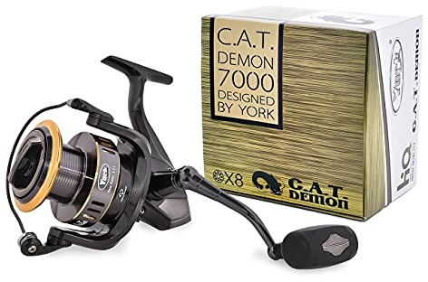 Welsrolle York C.A.T. Demon 7000 Angelrolle Spinrolle Wallerrolle Großfischrolle