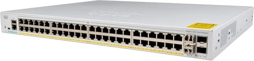Cisco Catalyst 1000-48T-4X-L - Switch di rete a 48 porte Gigabit Ethernet (GbE), 4 porte uplink SFP+ da 10G, garanzia limitata a vita con formula avanzata (C1000-48T-4X-L)