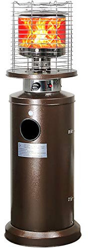 fungo riscaldante per esterno Riscaldatore Per Esterni A Gas Propano Per Esterni - Riscaldatore Portatile In Acciaio Inossidabile Con Ruote, Per Cortile Commerciale (colore Dorato)