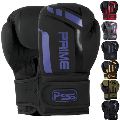 PSS Guantes de boxeo de piel sintética mate para niños de 4 onzas, 6 onzas, 8 onzas, saco de boxeo MMA Muay Thai para lucha, agresivo y kickboxing junior Sparring 1025 (1025 morado, 8 onzas)