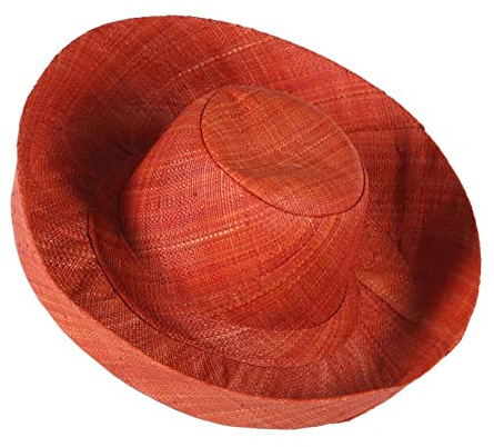 Miro Boho Chic - Sombrero Ibiza Medio. Practica y Chic Pamela de ala Media realizado en Rafia de Madagascar. Pamelas para Bodas y Tocados Sombrero Playa Mujer Paja Madrina Boda (Caram)