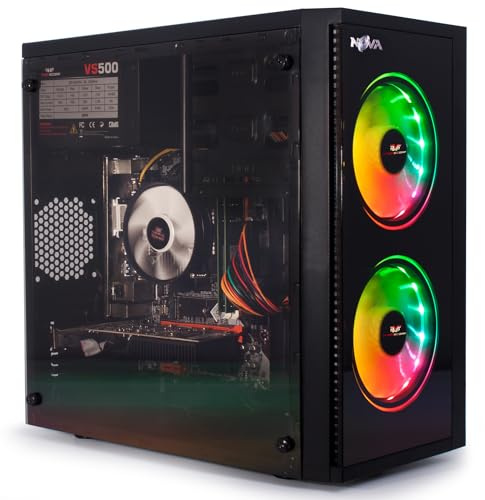 Veno Scorp Gaming pc – intel i5 – 3.4 GHz, 16GB RAM – GT 1030 2GB Graphic card, 240GB SSD + 1TB HDD, Windows 11, Wi-Fi NOVA ARGB Gaming Case (Renewed)