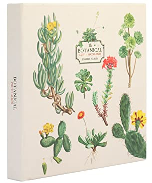Grupo Erik Album fotos autoadhesivo Botanical cacti - Album 16x16cm con 24 página - Album polaroid - Album de fotos tapa dura - Álbum cuadrado
