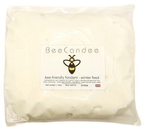 BeeCandee Bee Fondant - beekeeping supplies uk - bee feed food 1.5kg Pouches (1 x 1.5kg)