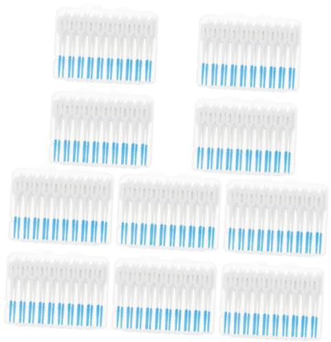 FRCOLOR 5 Set Di Scovolini Interdentali Per La Pulizia Dei Strumenti Per La Pulizia Orale Dispenser Di Per La Orale Quotidiana 80 Pezzi * 5