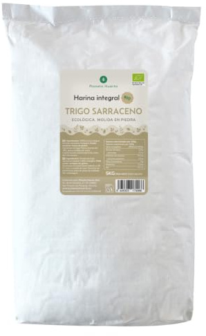 PLANETA HUERTO | Harina Integral de Trigo Sarraceno Eco 5 Kg Nutritiva y Versátil en Cada Preparación - Harina Integral Trigo Producto Eco