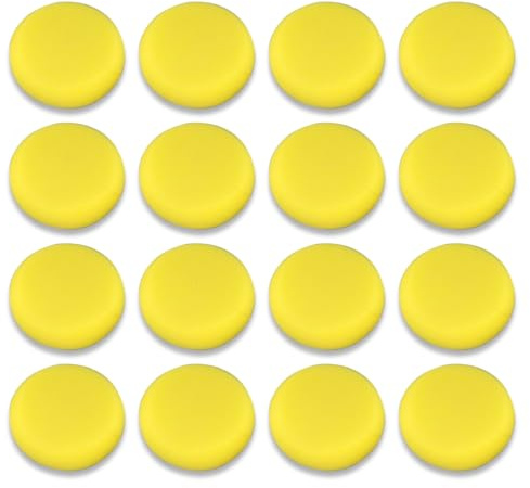 YATEICBC 12 Pcs Malschwamm, Schule,Rundes Schwammset,Synthetischer Kunstschwamm, saugfähiger Malschwamm Aquarell Kunstschwamm Handwerk Malerei Hobby (Gelb)