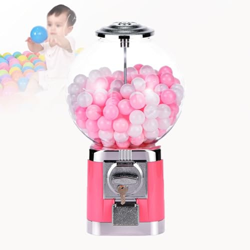 URJWAN Kaugummi-Automat, Spielzeug-Automat, Kapsel-Automat, Bonbon-Automat FüR GeschäFte, Mini-Automat,Pink