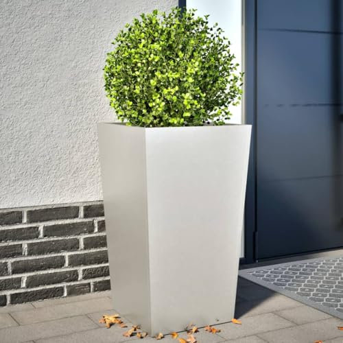 LAPOOH Pflanzkübel 2 STK. 45x45x75 cm Edelstahl, Blumentopf Gross, Blumenkasten Balkon, übertopf, Pflanzkasten, Flowerpot, Kräuterbeet Für Die Küche, Vertikalbeet - 851103