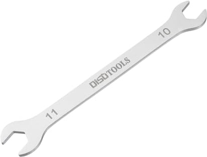 QUARKZMAN Llave de Boca Abierta 10mm x 11mm, Métrica, con Revestimiento de Arenado en Acero Inoxidable 3Cr13, Llave de Doble Extremo para Mantenimiento Doméstico y Reparaciones Generales