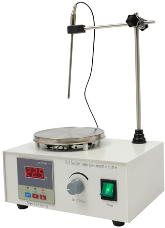Magnetrührer mit HeizplatteTemperaturanzeige Rührer Lab Magnetrührer,2000ml 250W Digitaler Magnetrührer Magnetrührer mit einstellbarer Temperatur, Zeit und Geschwindigkeit