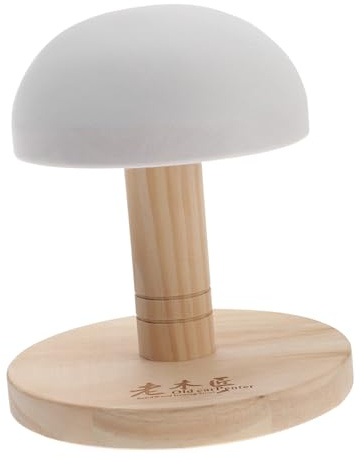TOYANDONA Table à Repasser Domestique En Tissu Et Bois Bois Stable Résistant à Haute Température Tabouret Rond Mini Pour Repassage Facile à Domicile Voyage