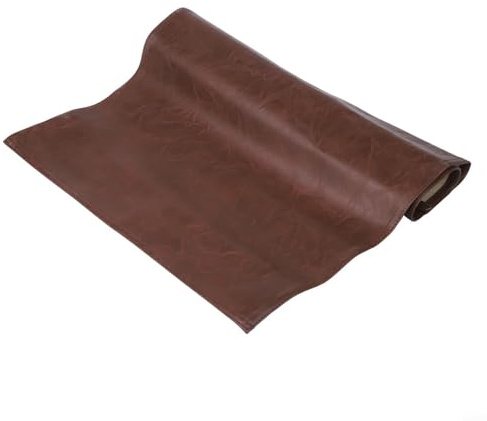 NbgrvB Einfache rutschfeste Kopfstütze aus Leder für Möbel, Sofaschoner für Liegestuhl, Sofa, 43,2 x 68,2 cm, waschbar, Kunstleder, nicht sauber, Kaffeefarbe