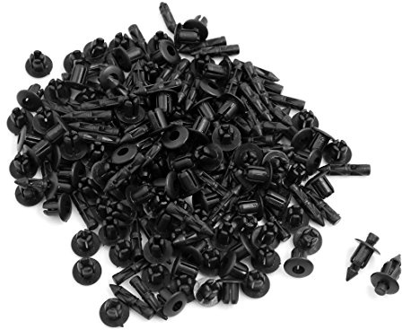 Sourcingmap, rivetti in plastica per parafango, diametro 6 mm, 100 pezzi