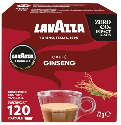 Lavazza Amm Caffè Ginseng Monodose di Caffè - 10 confezioni da 12 capsule [120 capsule]