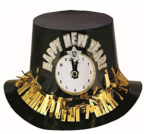 Amscan top Hat Clock, Happy New Year