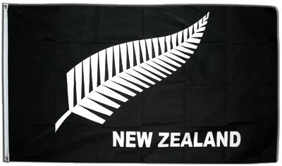 Flaggenfritze Flagge Neuseeland Feder All Blacks - 60 x 90 cm
