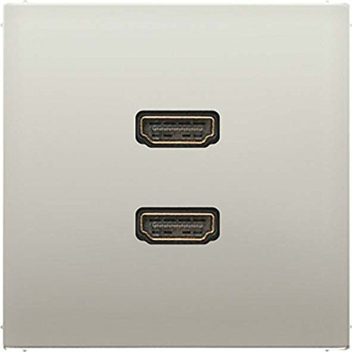 Jung MAES1133 - Placa 2xhdmi acero para serie ls