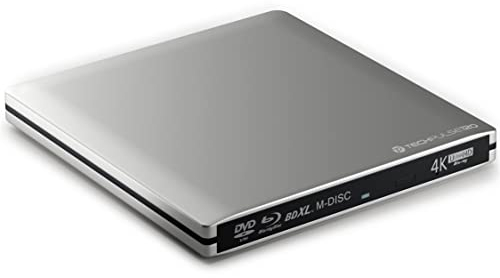 techPulse120 UHD 4k 3D M-Disc BDXL lettore USB 3.0 & Type C Blu-ray Burner Superdrive esterno UltraSlim UltraHD Drive BD DVD CD Ultra per Computer Notebook Ultrabook Windows Mac OS Apple iMAC