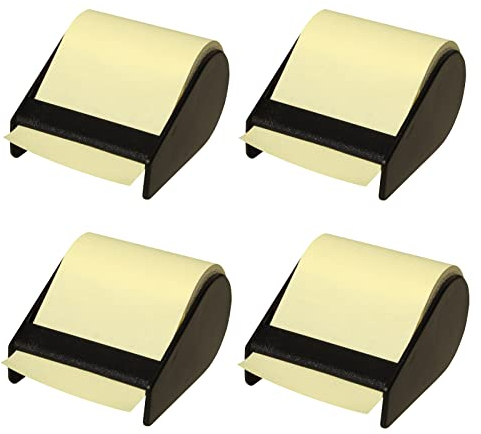4er Pack Haftnotiz-Abroller Breite: 60 mm Gelb, 4 Abroller mit ca. 10 m Klebezettel Haftnotizblöcke Notizblöcke