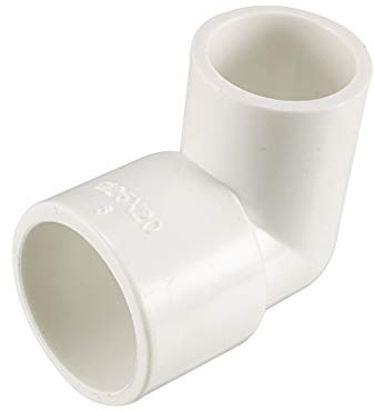 sourcing map Tubo PVC, Codo PVC de 90 Grados de Deslizamiento de 25mm x 20mm, Conector PVC, Reductor PVC, Reductor Manguera, 5 Piezas