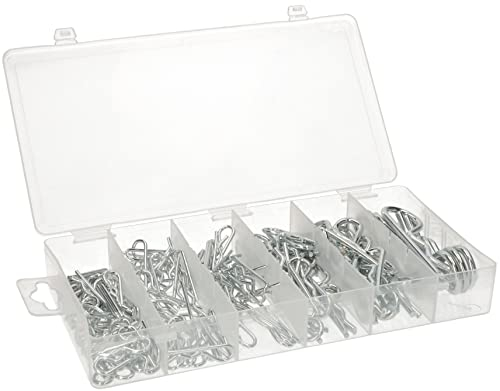 KOTARBAU® 150tlg. Federstecker-Satz R-Clips Haltefeder Splinte-Sortiment Federsplinte Federvorstecker