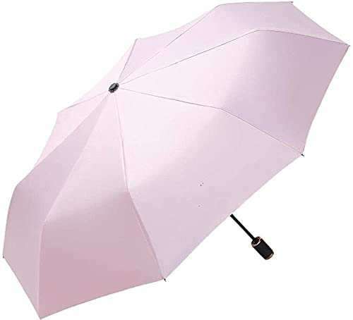 DUXEDO Ombrello da Viaggio, Ombrellone da Spiaggia, Ombrelloni con Suola Manuale ombrellone Parasole ombrellone Femminile Tre ombrelli Pieghevoli (Color : Creamy White)