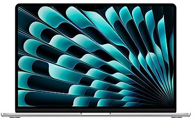 Apple 2023 MacBook Air laptop with M2 chip: 15.3-inch Liquid Retina display, 8GB RAM, 256GB SSD storage, backlit keyboard, 1080p FaceTime HD camera, Touch ID. Works with iPhone/iPad; Silver
