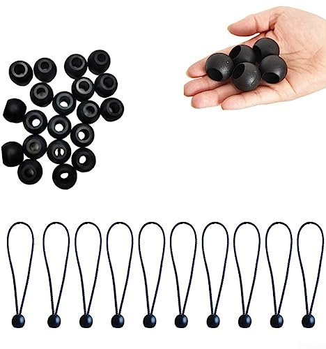 DAZZLEEX 10 Stück Fahnenmast-Clip, Trampolin-Einfassungen, Clip zur Befestigung von Windsäcken, Ball-Bungee-Kordeln, Seilflaggen an Stangen, 2,6 cm