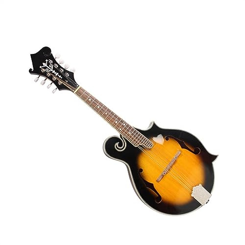 Mandolinen für Anfänger Handgefertigte Mandoline-Gitarre, 8-saitiges Mandoline-Ethno-Instrument Mit Tasche Und Saiten