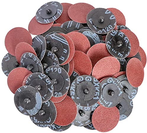 2 50mm 50pc Schnellwechselscheiben Kornschleifscheibe Metalloberflächenaufbereitung Stabschleifer Zubehör,Körnung 240