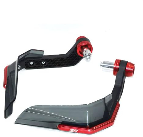 VERDDE Motorrad Zubehör Für Piaggio MP3 300 MP3 400 MP3 500 Handschutz Windschutzscheibe Hand Guards Griff Wind Schild Hand Protector (Color : Red A)