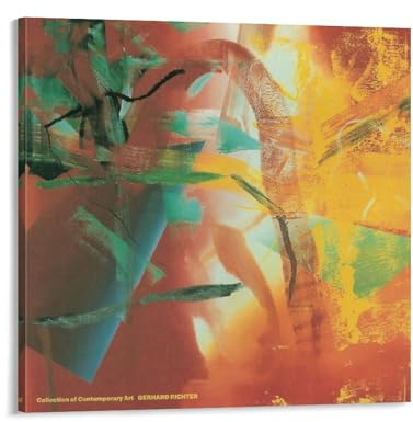 Merlin 1991 von Gerhard Richter Kunstdruck auf Leinwand, Poster, Wandfarbe, Kunstposter, Dekoration, moderne Wohnkunstwerke, 30 x 30 cm