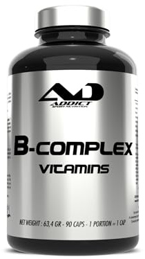 B-complex 90 caps | vitamine b-complex | sans gluten | sans lactose | haute absorption | B12 | B9 | système immunitaire
